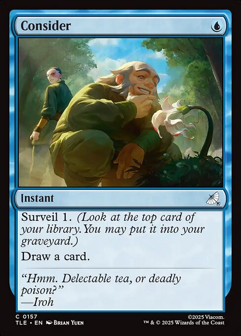 Consider - Avatar: The Last Airbender Eternal Magic card