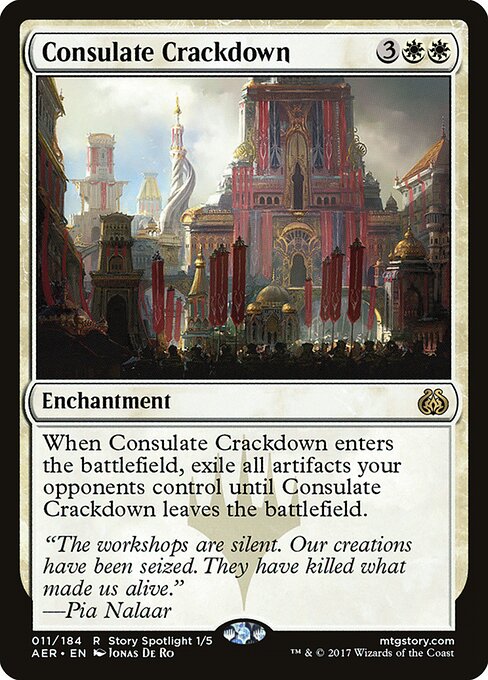Consulate Crackdown - Aether Revolt Magic card