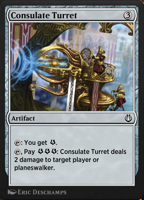 Torretta del Consolato (Consulate Turret) - Aether Revolt (#147) - Illustrated by Eric Deschamps - Magic: The Gathering Card