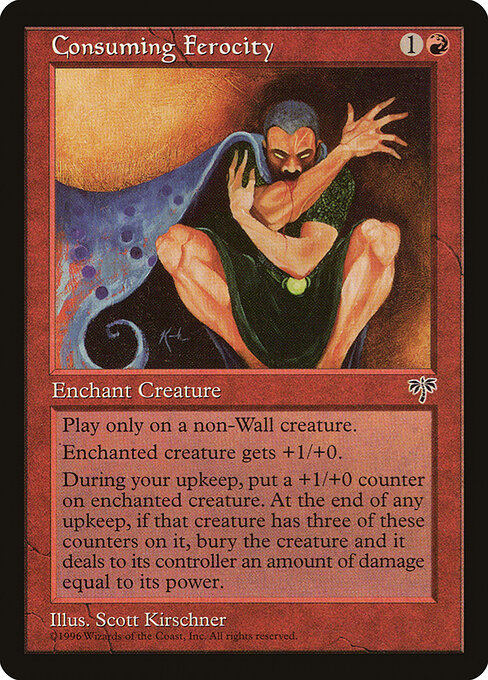 Consuming Ferocity - Mirage Magic card