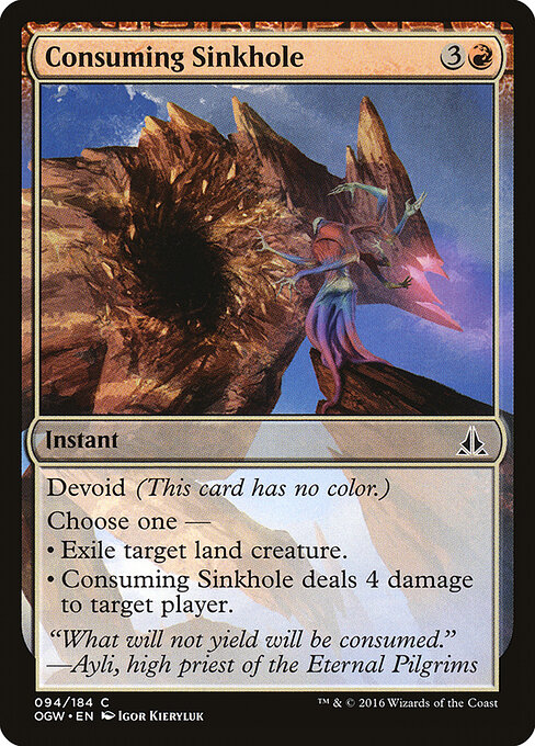 Consuming Sinkhole - Oath of the Gatewatch Magic card