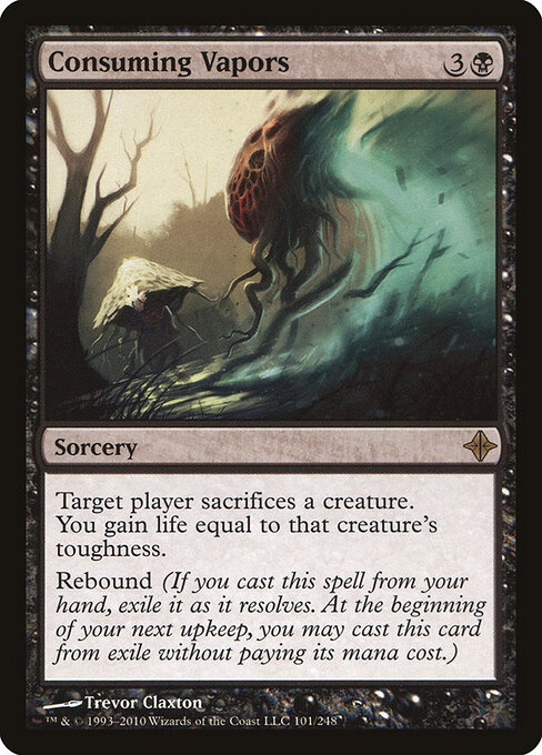 Всепоглощающие Пары (Consuming Vapors) - Rise of the Eldrazi (#101) - Illustrated by Trevor Claxton - Magic: The Gathering Card