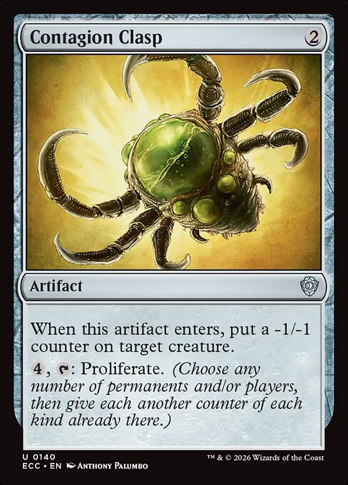 Contagion Clasp - Lorwyn Eclipsed Commander Magic card