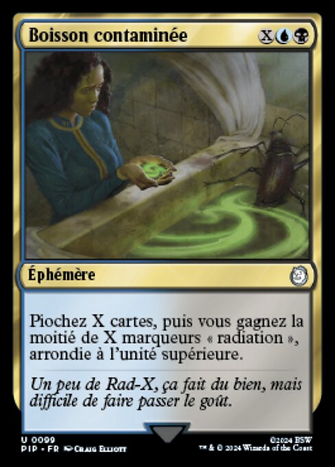 Sorso Contaminato (Contaminated Drink) - Fallout (#99) - Illustrated by Craig Elliott - Magic: The Gathering Card