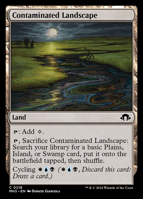 Contaminated Landscape - Modern Horizons 3 Magic card