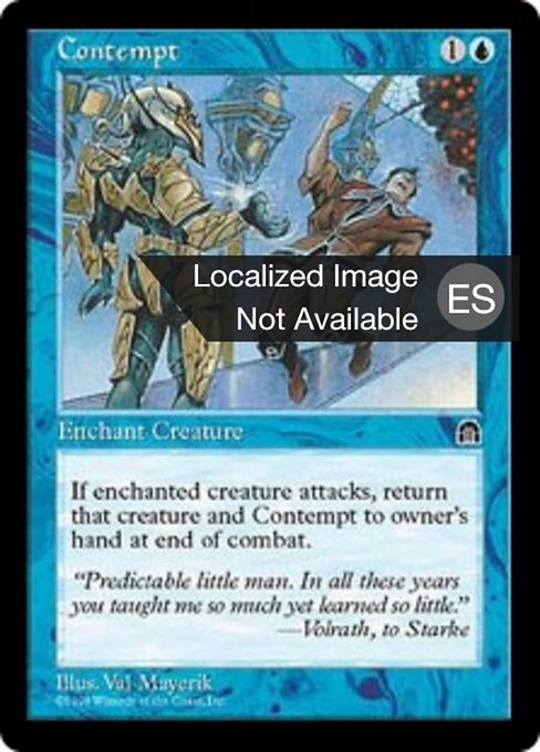 Desprecio (Contempt) - Stronghold (#27) - Illustrated by Val Mayerik - Magic: The Gathering Card