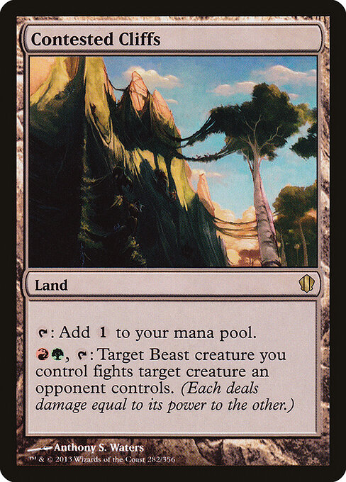 Contested Cliffs - Commander 2013 Magic card