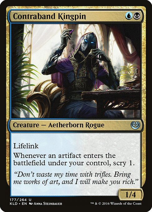 Contraband Kingpin - Kaladesh (#177) - Illustrated by Anna Steinbauer - Magic: The Gathering Card