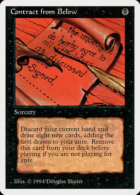Contract from Below - Summer Magic / Edgar (#97) - Illustrated by Douglas Shuler - Magic: The Gathering Card