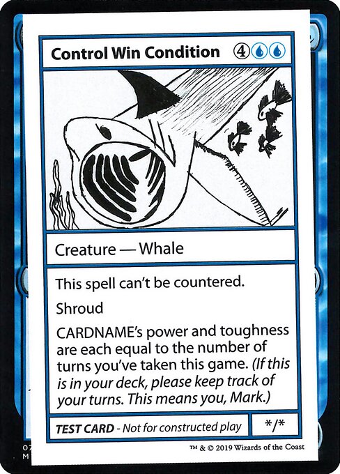 Control Win Condition - Mystery Booster Playtest Cards 2021 Magic card