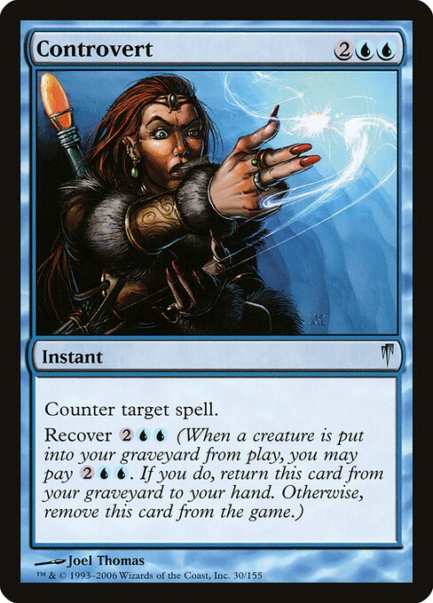 Bestreiten (Controvert) - Coldsnap (#30) - Illustrated by Joel Thomas - Magic: The Gathering Card