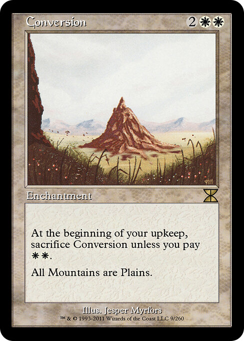 Conversion - Masters Edition IV (#9) - Illustrated by Jesper Myrfors - Magic: The Gathering Card