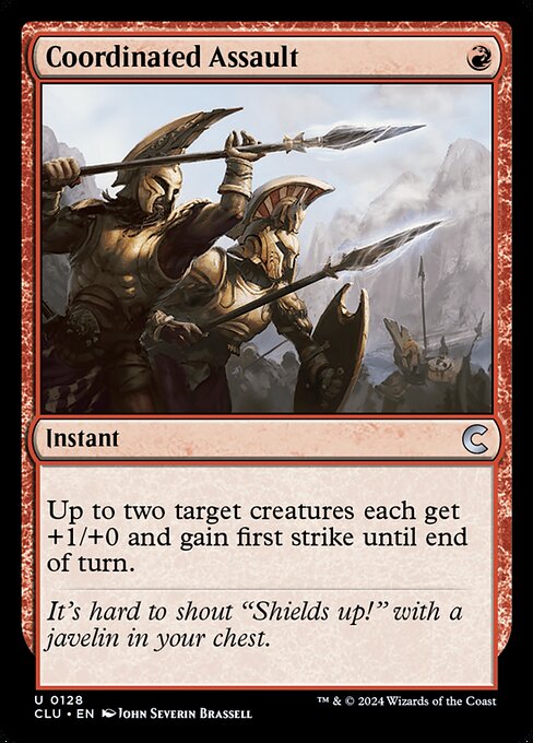 Coordinated Assault - Ravnica: Clue Edition Magic card