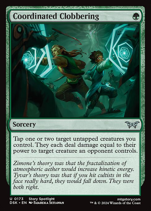 Coordinated Clobbering - Duskmourn: House of Horror Magic card