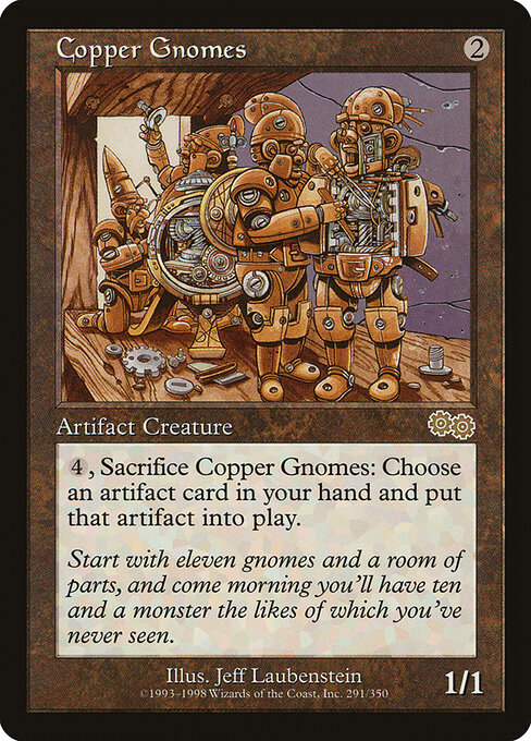 Copper Gnomes - Urza's Saga Magic card