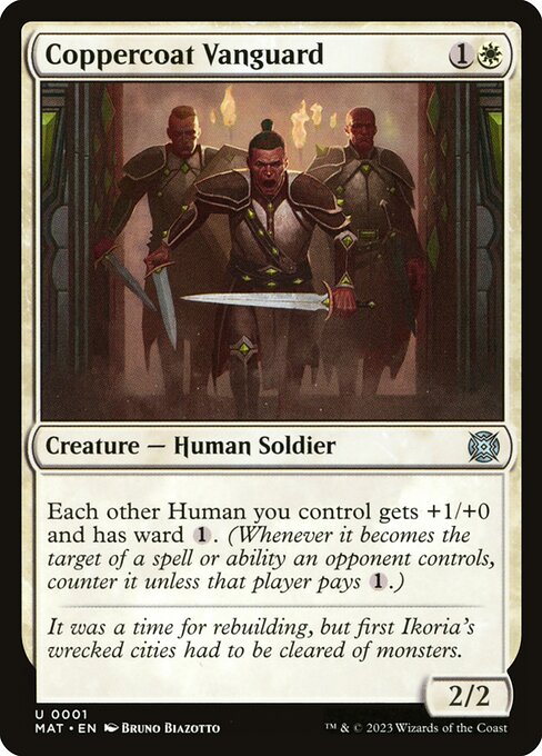Coppercoat Vanguard - March of the Machine: The Aftermath Magic card