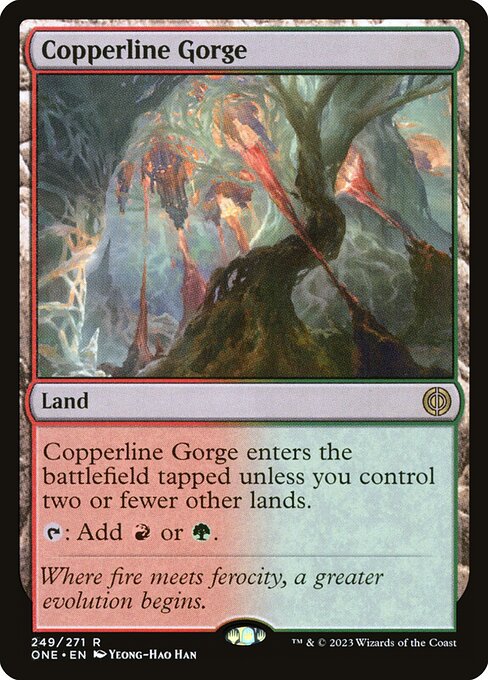 Copperline Gorge - Phyrexia: All Will Be One Magic card