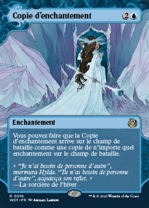 Copia Incantesimo (Copy Enchantment) - Wilds of Eldraine: Enchanting Tales (#16) - Illustrated by Abigail Larson - Magic: The Gathering Card