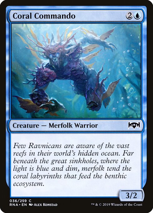 Coral Commando - Ravnica Allegiance Magic card