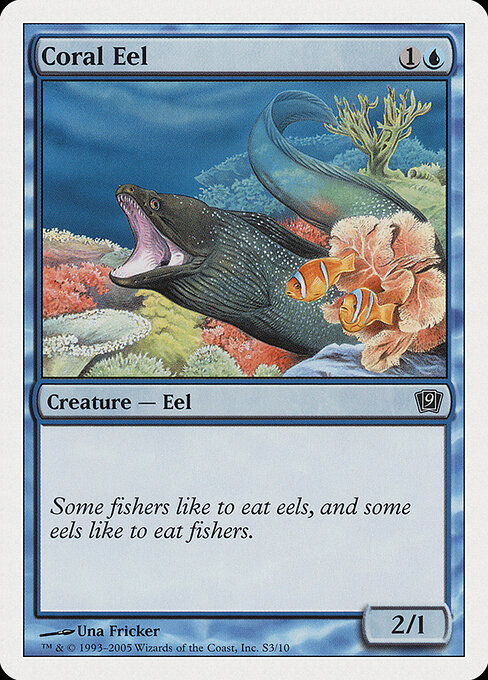 Coral Eel - Ninth Edition Magic card