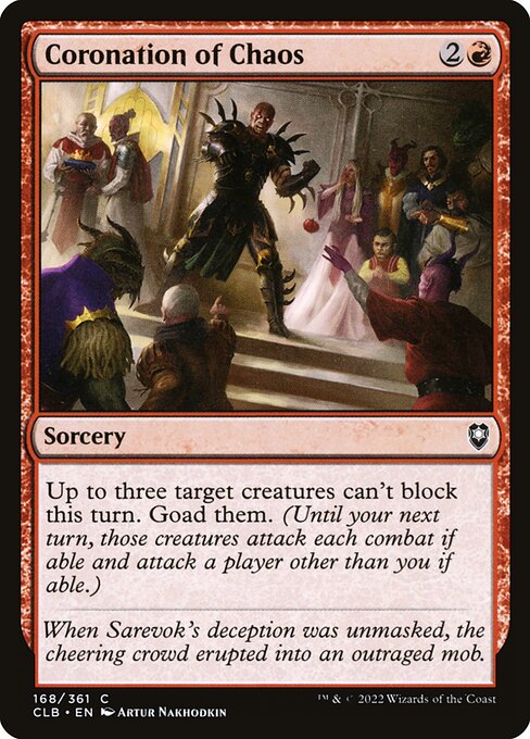 Coronation of Chaos - Commander Legends: Battle for Baldur's Gate Magic card