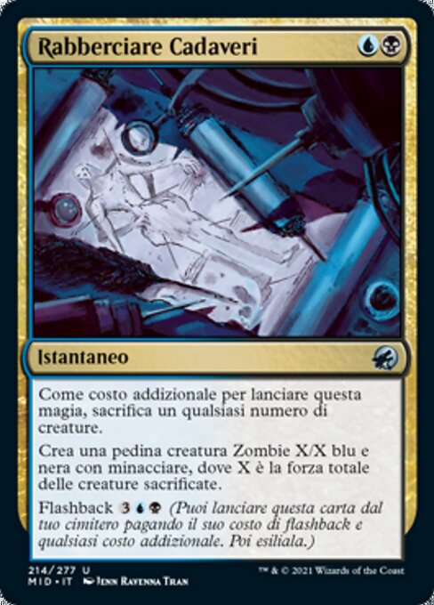Rabberciare Cadaveri (Corpse Cobble) - Innistrad: Midnight Hunt (#214) - Illustrated by Ravenna Tran - Magic: The Gathering Card