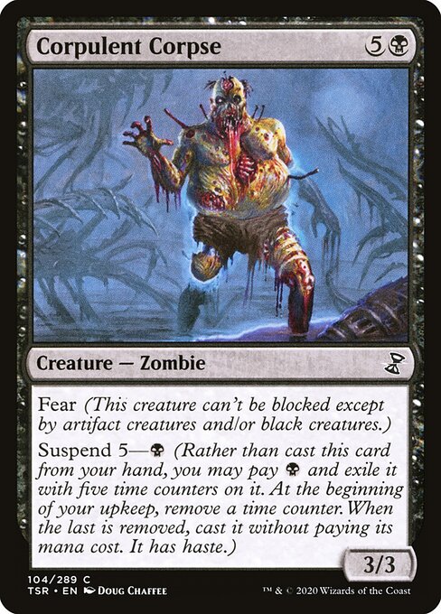Corpulent Corpse - Time Spiral Remastered (#104) - Illustrated by Doug Chaffee - Magic: The Gathering Card