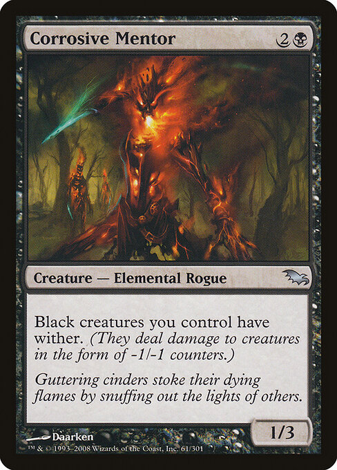 Corrosive Mentor - Shadowmoor Magic card