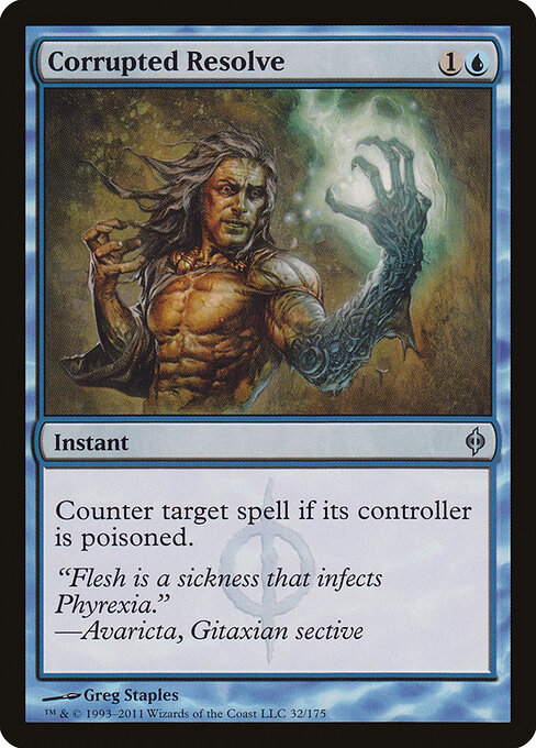 Corrupted Resolve - New Phyrexia Magic card