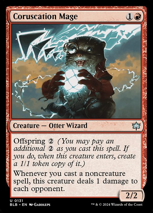 Coruscation Mage - Bloomburrow Magic card