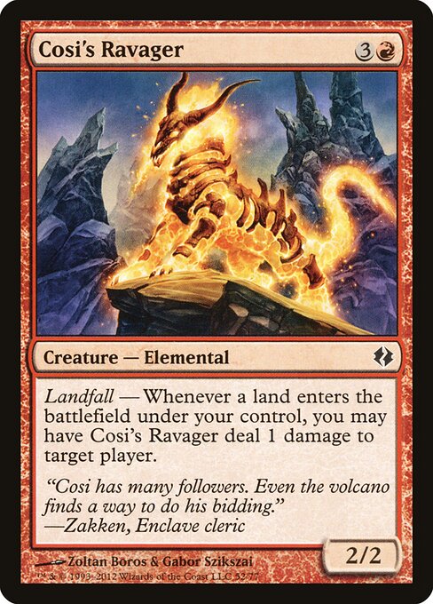 Cosi's Ravager - Duel Decks: Venser vs. Koth Magic card
