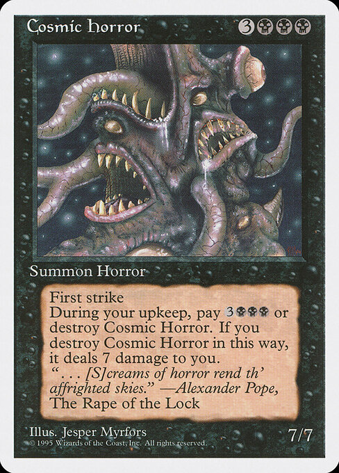 Cosmic Horror - Fourth Edition (#126) - Illustrated by Jesper Myrfors - Magic: The Gathering Card