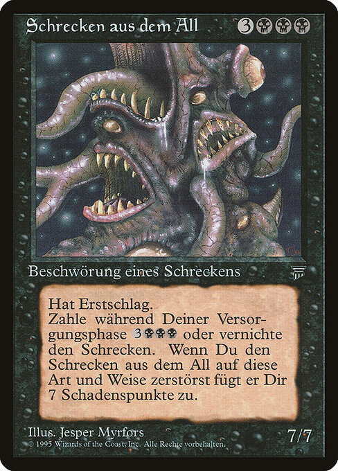 Horreur cosmique (Cosmic Horror) - Renaissance (#52) - Illustrated by Jesper Myrfors - Magic: The Gathering Card