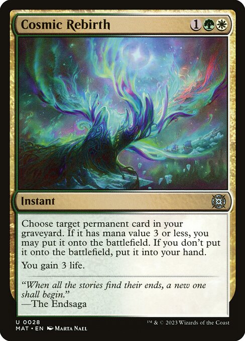 Cosmic Rebirth - March of the Machine: The Aftermath Magic card