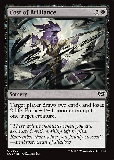 Cost of Brilliance - Secrets of Strixhaven Magic card
