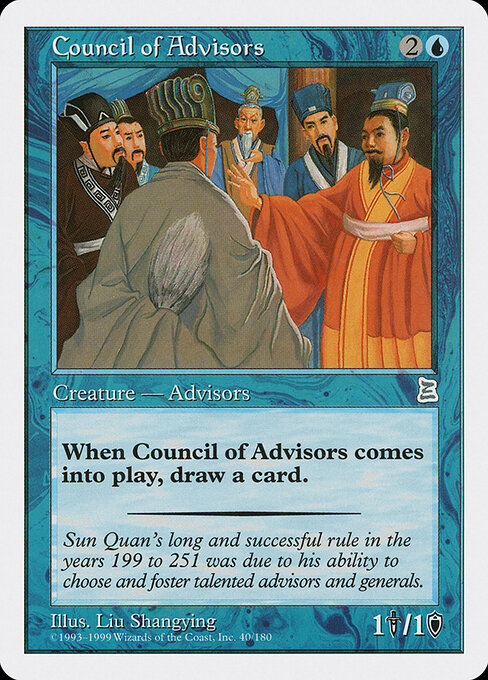 Council of Advisors - Portal Three Kingdoms Magic card