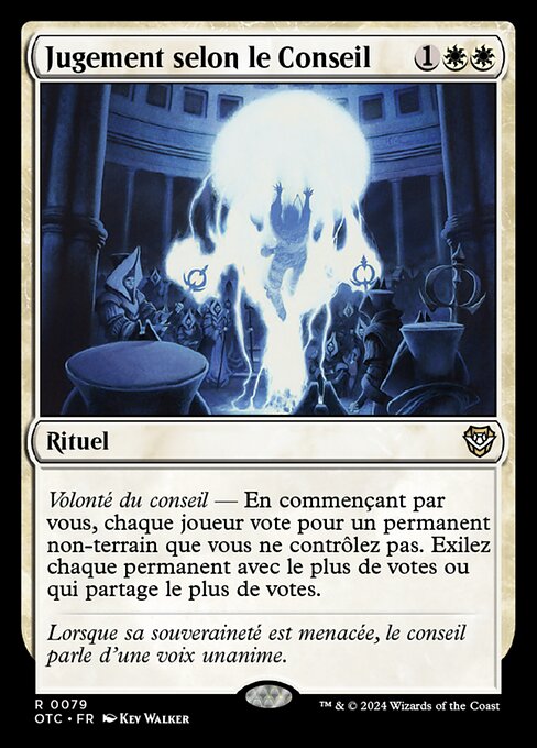 Richtspruch des Konzils (Council's Judgment) - Double Masters (#336) - Illustrated by Jeff Simpson - Magic: The Gathering Card
