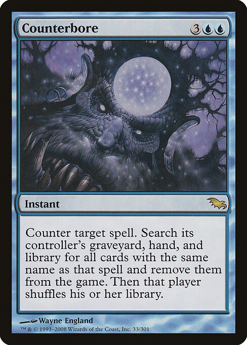 Counterbore - Shadowmoor Magic card