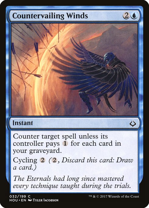 Countervailing Winds - Hour of Devastation (#32) - Illustrated by Tyler Jacobson - Magic: The Gathering Card