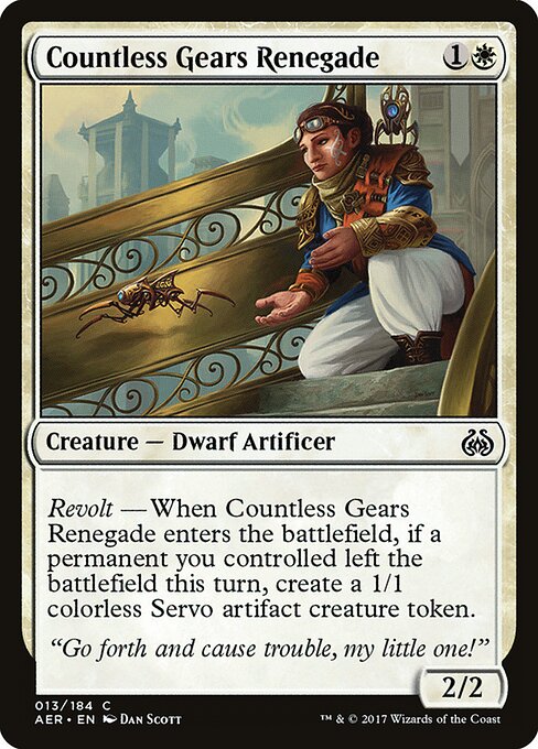 Countless Gears Renegade - Aether Revolt Magic card