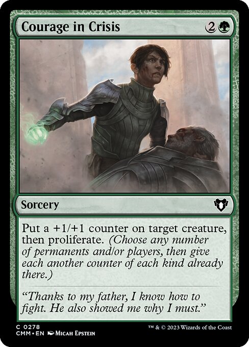 Courage in Crisis - Commander Masters Magic card