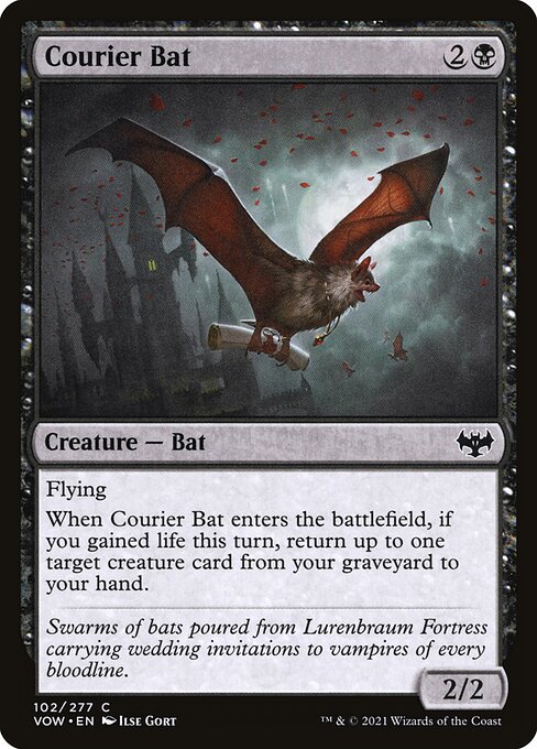 Courier Bat - Innistrad: Crimson Vow Magic card