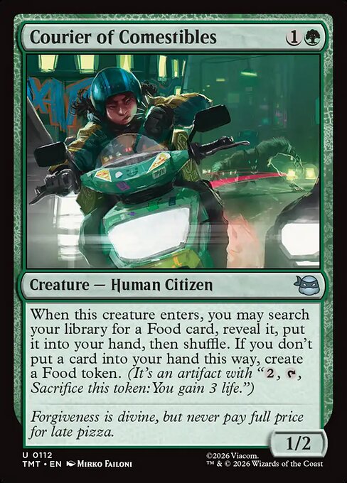 Courier of Comestibles - Teenage Mutant Ninja Turtles Magic card