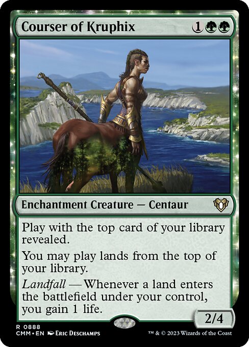 Courser of Kruphix - Commander Masters (#888) - Illustrated by Eric Deschamps - Magic: The Gathering Card