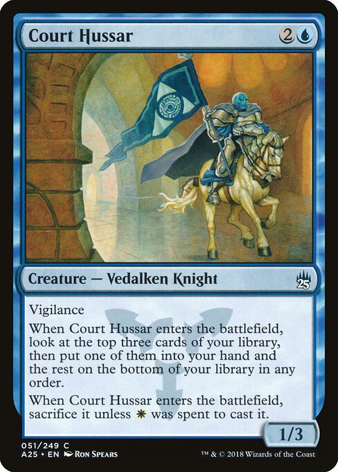 Court Hussar - Masters 25 Magic card