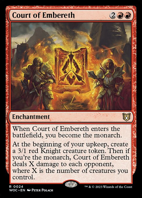 Court of Embereth - Wilds of Eldraine Commander Magic card