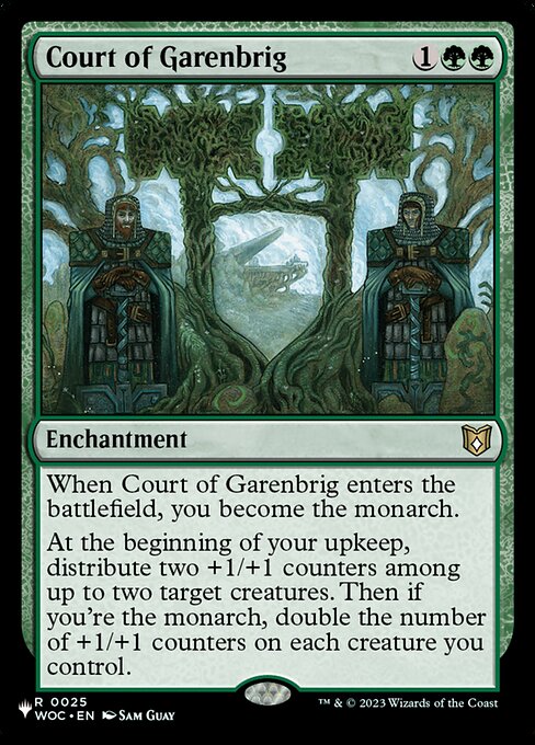Court of Garenbrig - The List (#WOC-25) - Illustrated by Sam Guay - Magic: The Gathering Card