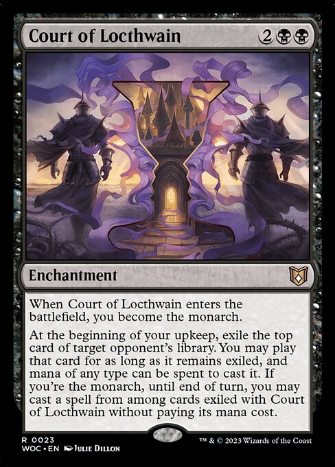 Court of Locthwain - Wilds of Eldraine Commander Magic card