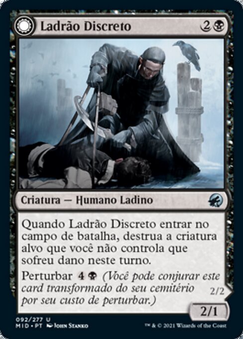 Covert Cutpurse // Covetous Geist - Innistrad: Midnight Hunt (#92) - Illustrated by John Stanko - Magic: The Gathering Card