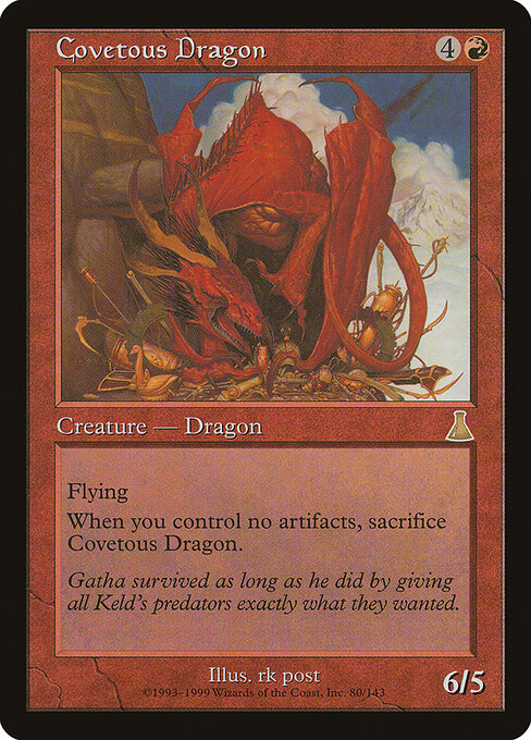 Covetous Dragon - Urza's Destiny Magic card